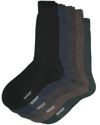 5-Pack Naish Merino/Nylon Sock Navy/Black/Charcoal/Chocolate/Racing Gr