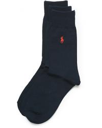 Polo Ralph Lauren 3-Pack Mercerized Cotton Socks Navy