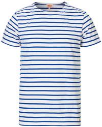 Armor-lux Hoëdic Boatneck Héritage Stripe T-shirt White/Blue
