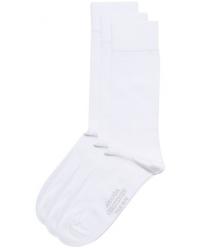 Amanda Christensen 3-Pack True Cotton Socks White