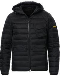 Barbour International Ouston Hooded Quilt Jacket Black
