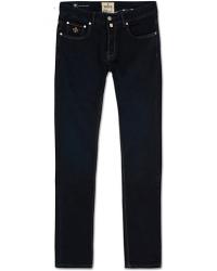 Morris Steve Satin Jeans Dark Blue
