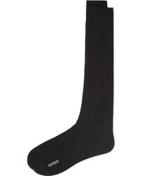 Pantherella Baffin Silk Long Sock Black