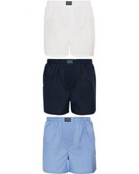 Polo Ralph Lauren 3-Pack Woven Boxer White/Blue/Navy