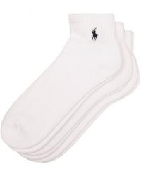 Polo Ralph Lauren 3-Pack Sport Quarter Socks White