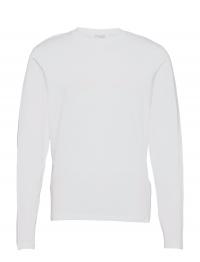Slhtatum Ls O-Neck Tee W Ex White Selected Homme