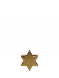 Star 18K Gold Plated Silver Design Letters Gold