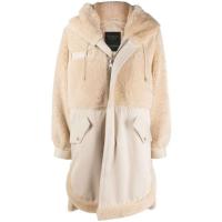 ELIZABETH SULCER'S CAPSULE COTTON DRILL, SHEARLING AND LEATHER PARKA