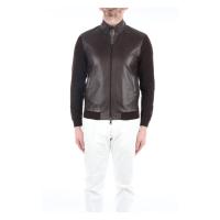 ELVIS-KNIT Leather jacket