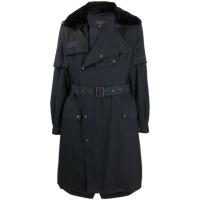 NICK WOOSTER CAPSULE TRENCH WITH LAMB FUR