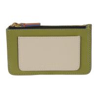 Saffiano leather flat wallet