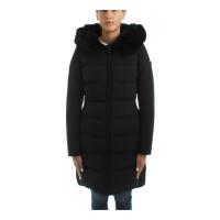 Long Down Jacket In Double Fabric
