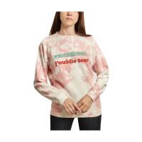 Sentimental tie and dye sweatshirt with lettering
