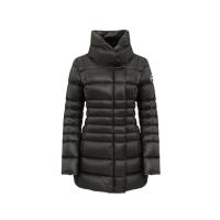 Long Down Jacket With High Collar