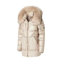 Down Jacket With Fur Collar