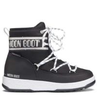 Moon Boot - Vinterstøvler, JR Boy Mid WP - Black / Silver
