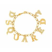 Crystal-embellished Logo Charm Bracelet