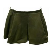 Pre-owned Low Waist Pleated Skirt