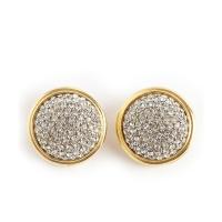 Chrystal round earrings