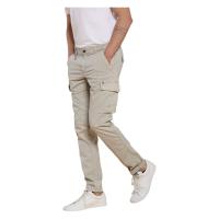 Men's cargo pants in super old washed cotton extra slim Chile