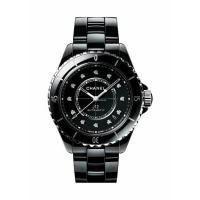 Chanel - Donna - H5702 - J12 - - BLACK FACE + Diamonds Watch