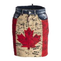 Canada Flag Midi Skirt