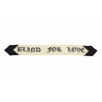 Pre-owned Blind For Love Neck Bow Scarf In White Silk