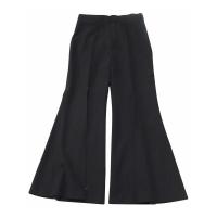 Cropped Flare Pants In Wool