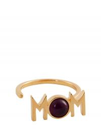 Great Mom Ring Purple Design Letters