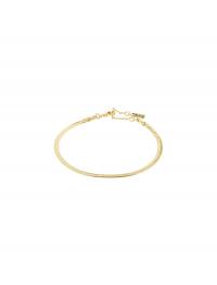 Joanna Flat Snake Chain Bracelet Gold-Plated Gold Pilgrim
