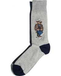 Polo Ralph Lauren 2-Pack Cowboy Bear Socks Grey/Navy