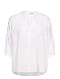 Slfalberta 3/4 Shirt W White Selected Femme