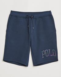 Polo Ralph Lauren Double Knit Paisley Retro Logo Shorts Aviator Navy