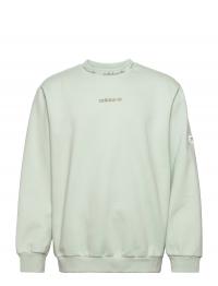 Trefoil Linear Crew Sweatshirt Grey Adidas Originals