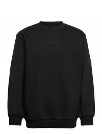 Trefoil Linear Crew Sweatshirt Black Adidas Originals