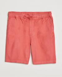 Morris Winward Linen Drawstring Shorts Red