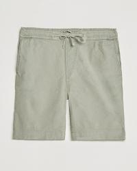 Morris Winward Linen Drawstring Shorts Light Green