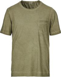 Massimo Alba Panarea Watercolor T-Shirt Military