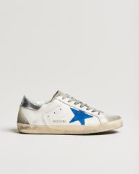 Golden Goose Deluxe Brand Super-Star Sneakers White/Electric Blue