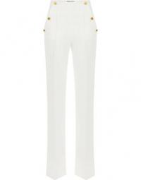 Palazzo Trousers With Light Gold Buttons