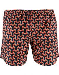 Beach shorts All-over geometric print Logo