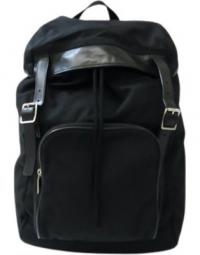 pre-owned Hunting Lock Sack 342609 Canvas Leather Backpack