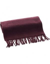 Pre-owned Wool Fringed Scarf