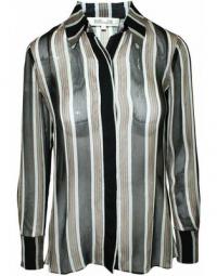 Striped Semi-Transparent Shirt