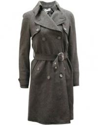 Double-Breasted Trench Coat in Wool