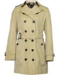 Pre-owned Long Kensington Trench Coat in Camel Cotton