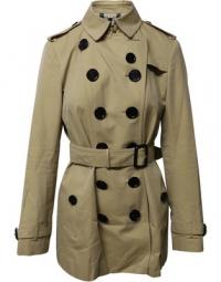 Pre-owned Belted Trench Coat in Cotton