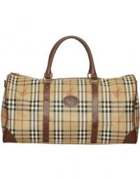 Pre-owned Haymarket Check Canvas Travel Bag
