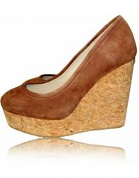 Suede Wedges Kork Shoes -Pre Owned Condition Very Good