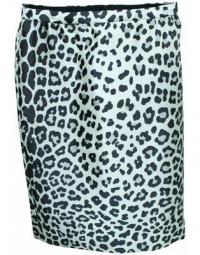 Leopard Print Knee Skirt